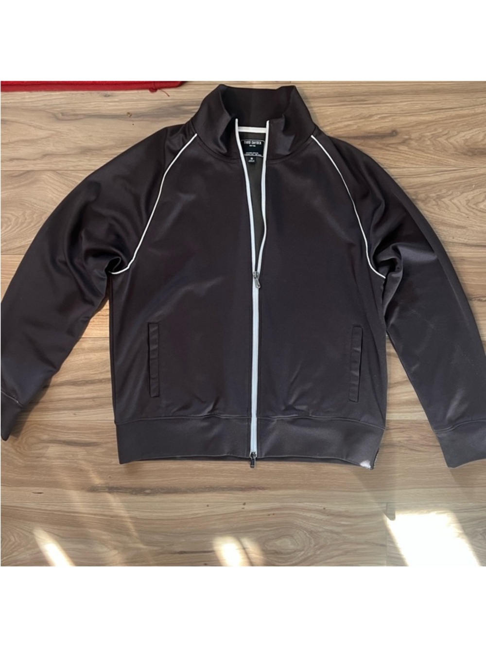 Todd Snyder Brown Track Jacket with White Trim